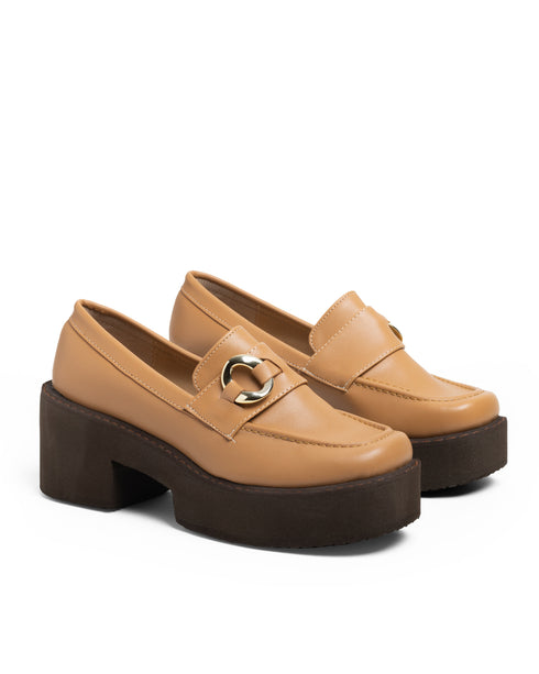 Mocasín Camel Plataforma Eslabón 3706